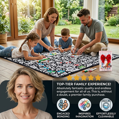 DIY Colouring Blanket for the Whole Family