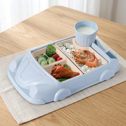 Kids Dinnerware Set in Car Design