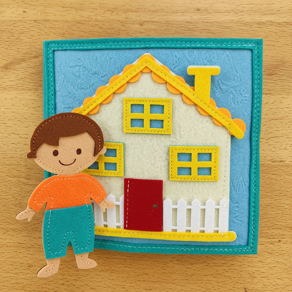 Montessori Felt Busy Book for Children – Dressing, Sorting & Everyday Learning