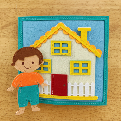 Montessori Felt Busy Book for Children – Dressing, Sorting & Everyday Learning