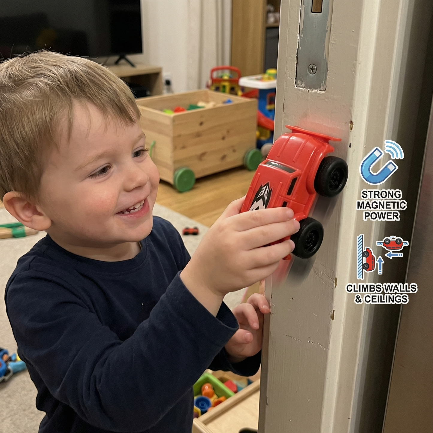 Magnetic Wall Climbing Car