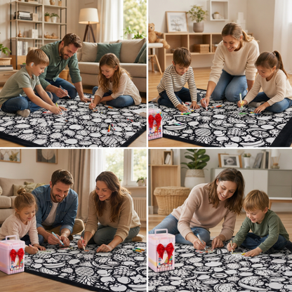 DIY Colouring Blanket for the Whole Family