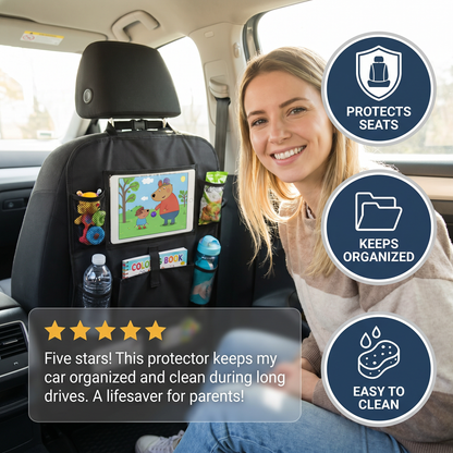Car Seat Protector and Organizer for Children