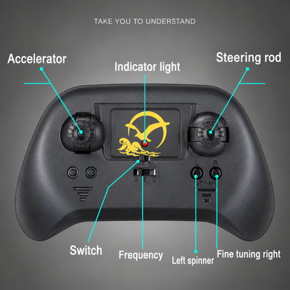 Remote Control Wall-Climbing Car with LED Lights