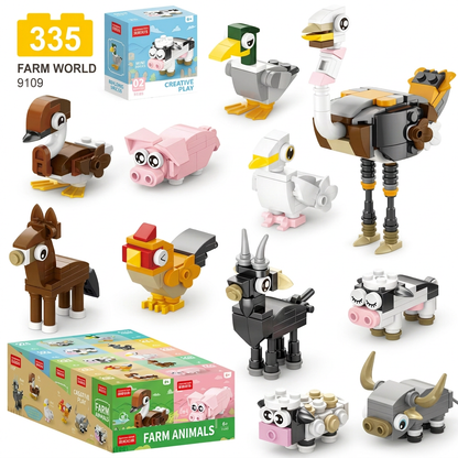 Animal Building Blocks Set