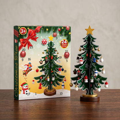 24-Day Mini Christmas Tree Ornament Advent Calendar for Kids