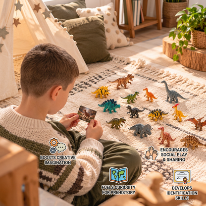 24-Day Dinosaur Toy Advent Calendar with Surprise Figures