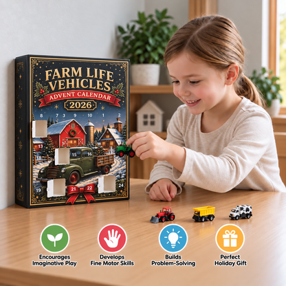 24-Day Farm Vehicles Christmas Advent Calendar