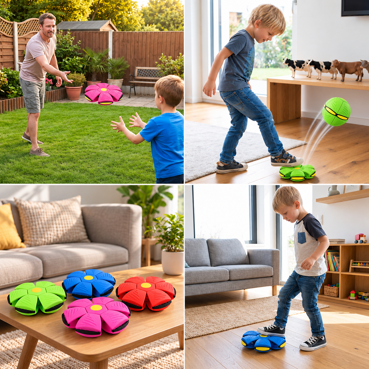Magic Transforming Flying Disc Ball – Interactive Toy for Kids