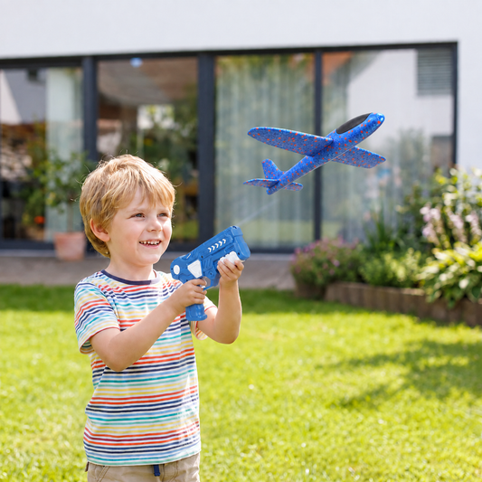 Foam Glider Airplane Launcher Set