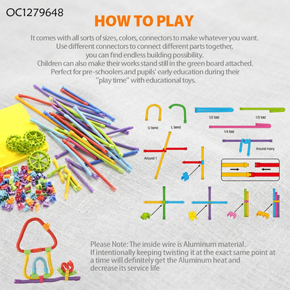 DIY Twisty Sticks – Creative 3D Building & STEM Construction Set