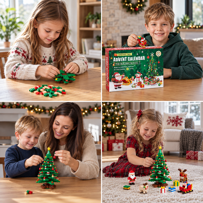 Christmas Tree Building Blocks Advent Calendar for Kids