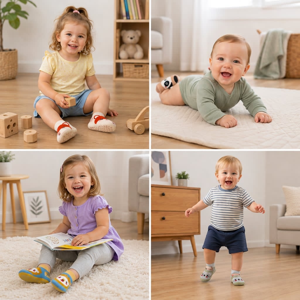 Non-Slip Cartoon Sock Shoes for Babies & Toddlers