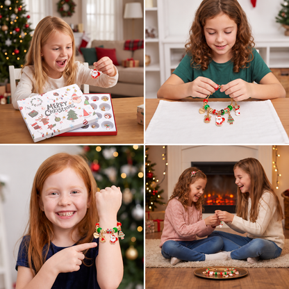 24-Day Christmas Bracelet Advent Calendar – DIY Jewelry-Making Kit for Girls