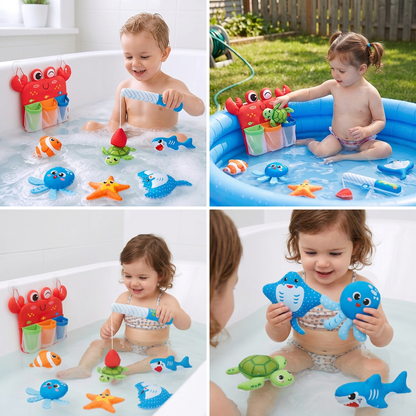 Montessori Magnet Fishing Bath Toy Set