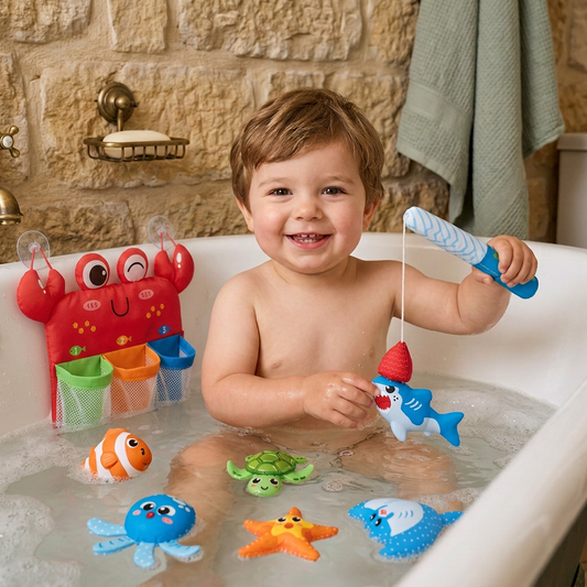 Montessori Magnet Fishing Bath Toy Set