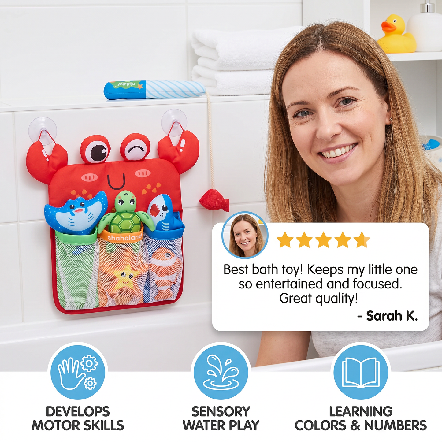 Montessori Magnet Fishing Bath Toy Set
