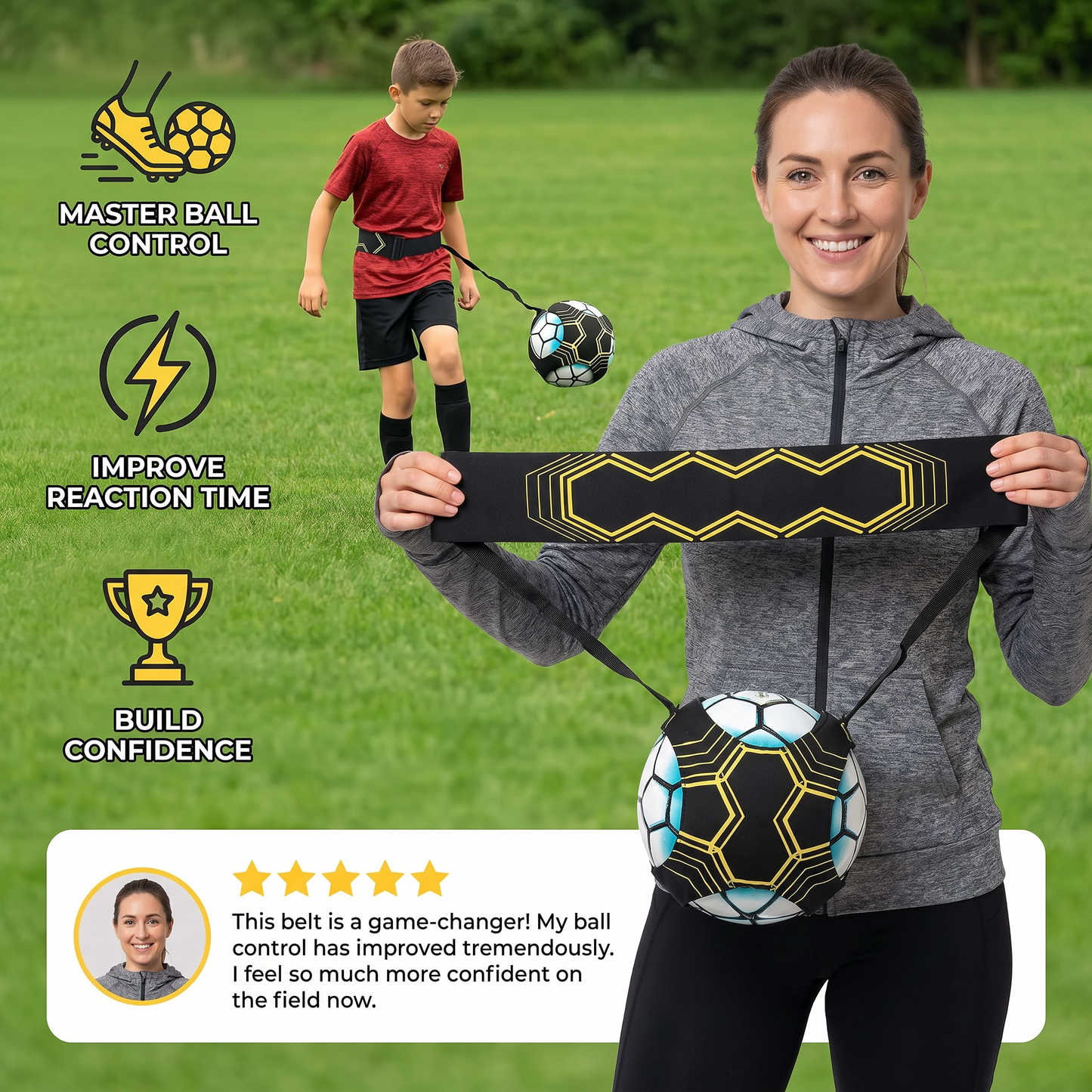 Football Training Belt for Better Ball Control