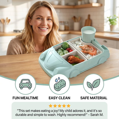 Kids Dinnerware Set in Car Design