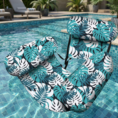 Inflatable Pool Hammock with Backrest – Foldable Water Lounge