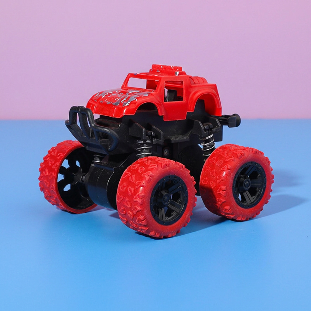 Friction-Powered Monster Truck Stunt Car for Kids