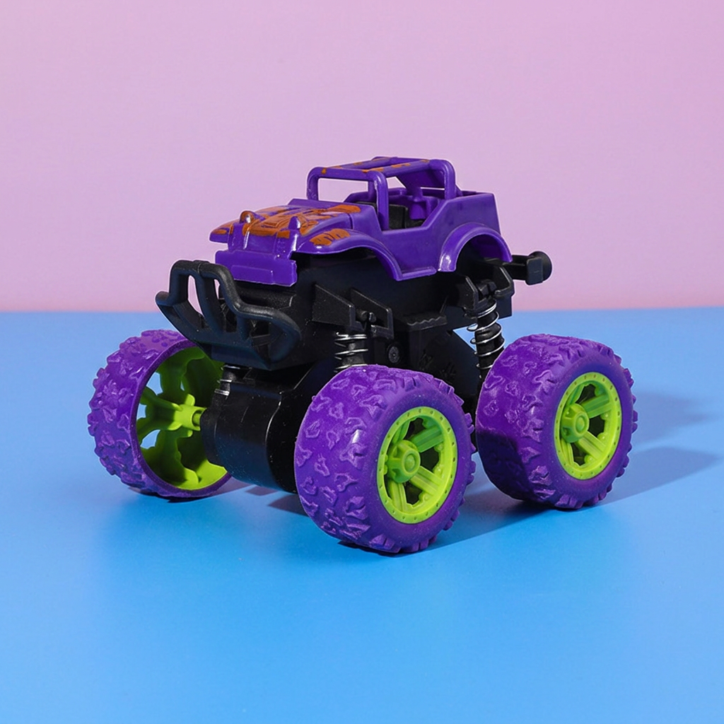 Friction-Powered Monster Truck Stunt Car for Kids