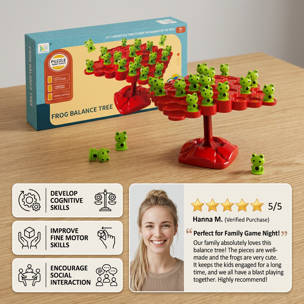 Frog Balance Board – Skill-Building Family Game