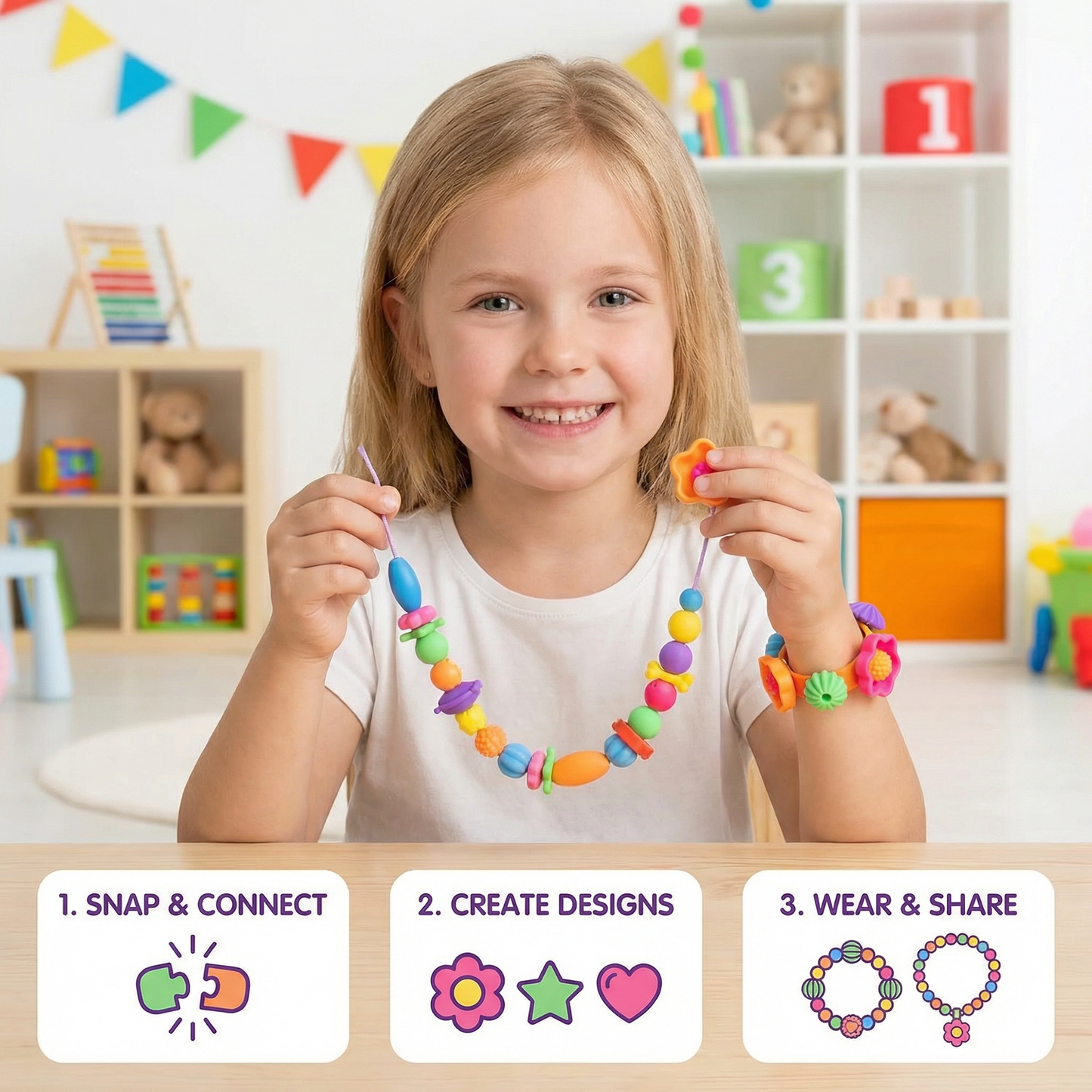 Jewellery bricks for children