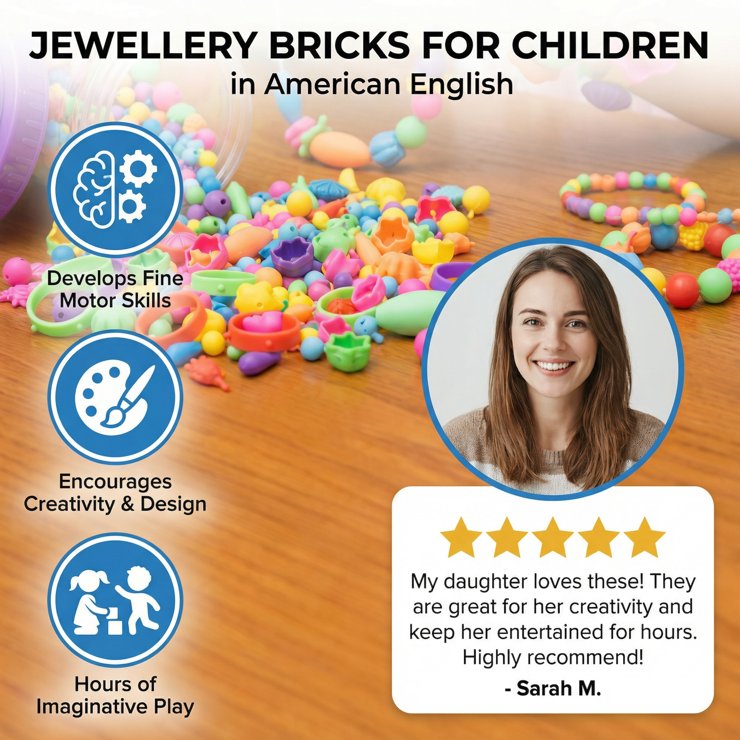 Jewellery bricks for children