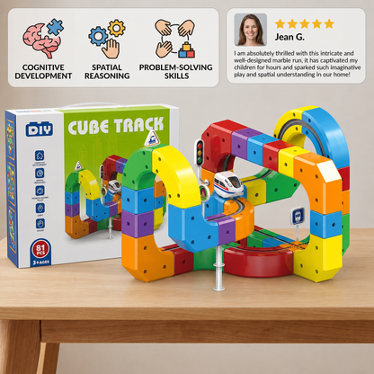 Magic rail cube track kids toy