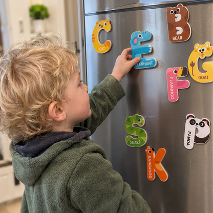 Animal Alphabet & Number Fridge Magnets – Kids’ Spelling and Learning Set