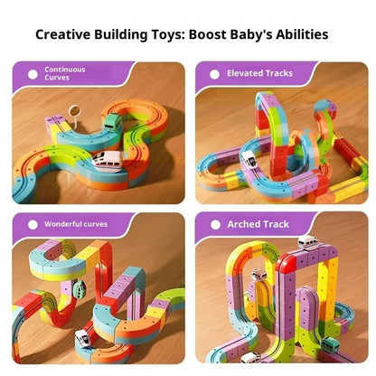 Magic rail cube track kids toy