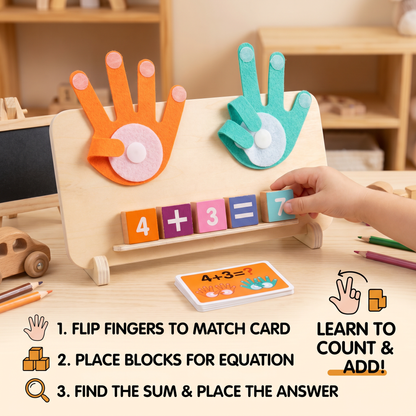 Wooden Finger Counting Board