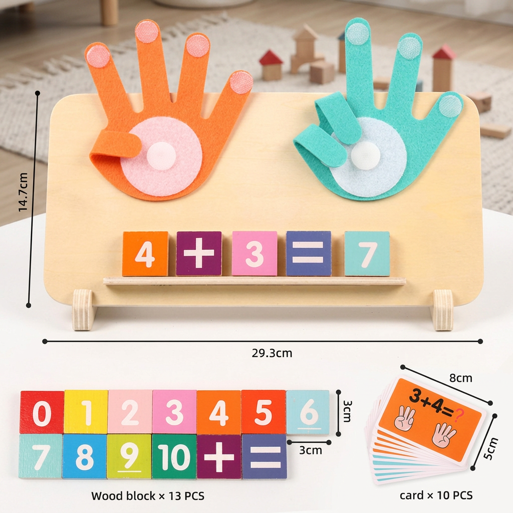 Wooden Finger Counting Board
