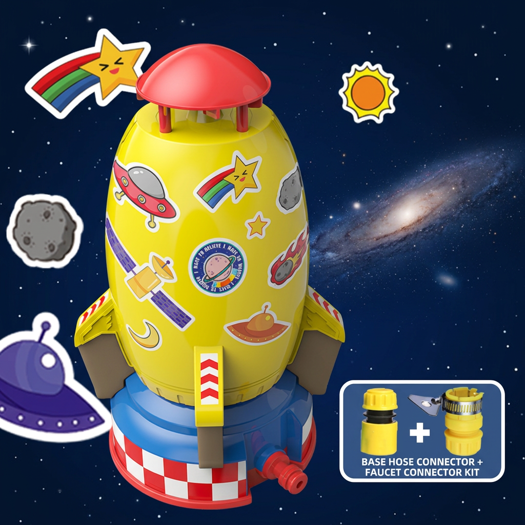 Rocket-shaped Water Sprinkler Toys for Children