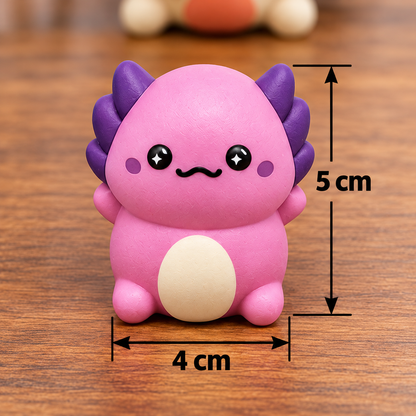 12-Pack Soft Axolotl Squishy Stress Relief Toys
