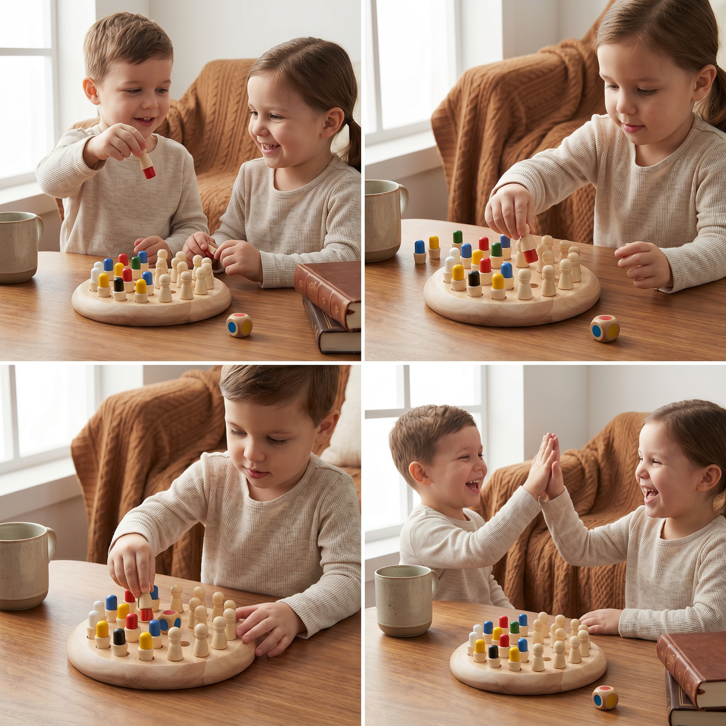 Educational Wooden Memory Chess Game