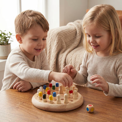 Educational Wooden Memory Chess Game