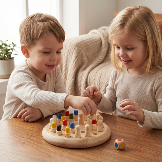 Educational Wooden Memory Chess Game