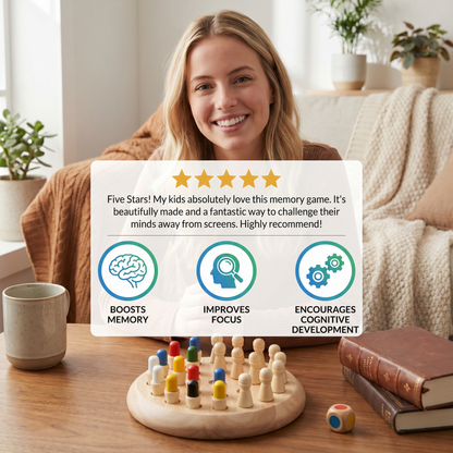 Educational Wooden Memory Chess Game