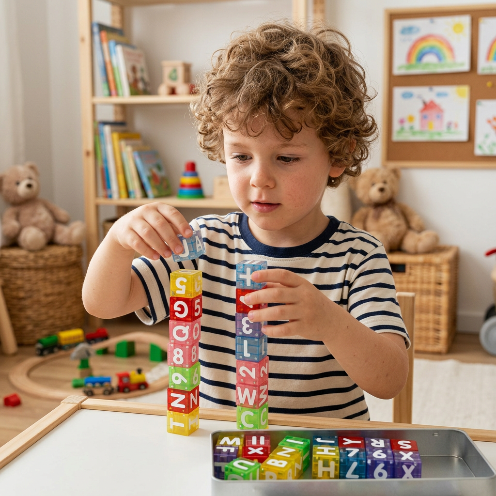 40-Piece Magnetic Letters & Numbers Learning Set – Montessori STEM Toy for Kids