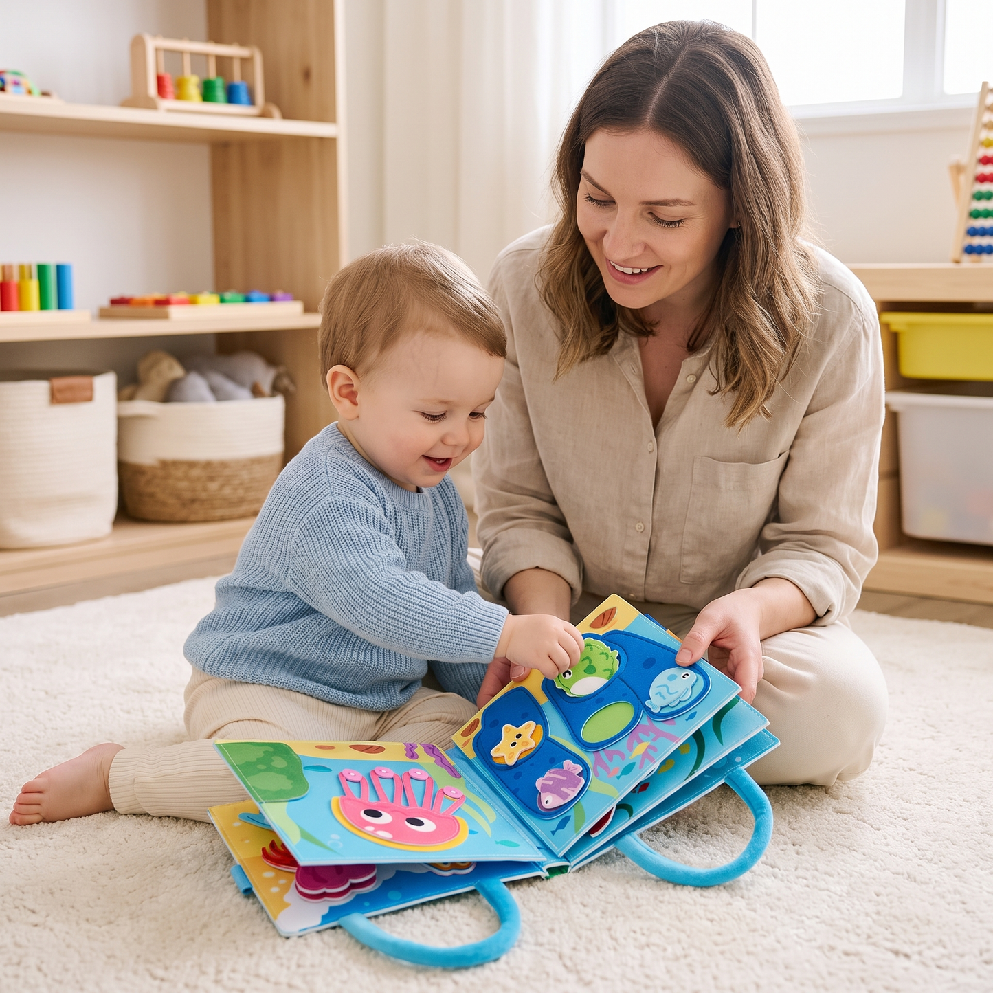 Montessori Ocean Animals Sensory Busy Book