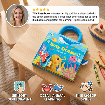 Montessori Ocean Animals Sensory Busy Book