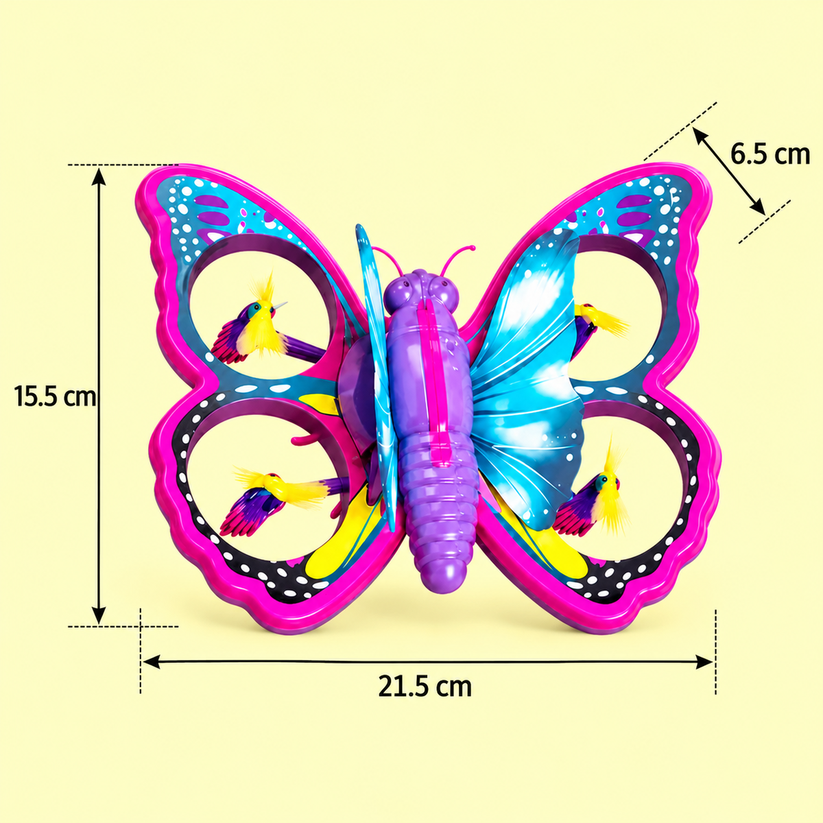 Magic Light-Up Butterfly Quadcopter Toy with Wand Control