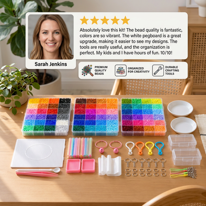 Premium Fuse Beads Set with Crafting Tools – DIY Arts & Crafts Kit