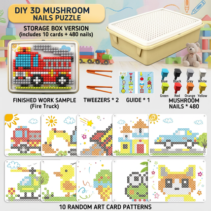 Montessori Learning Peg Mosaic Board