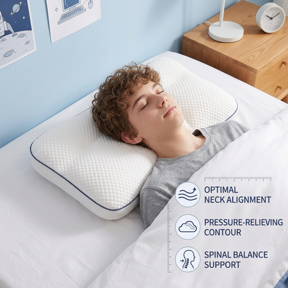 Ergonomic Neck Support Memory Foam Kids Pillow