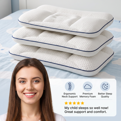 Ergonomic Neck Support Memory Foam Kids Pillow