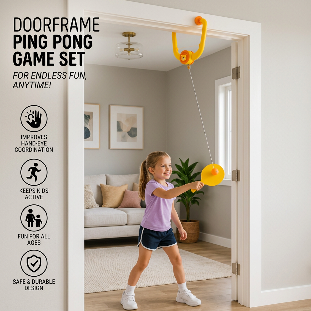 Doorframe Ping Pong Game Set