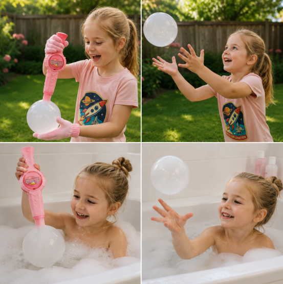 Interactive Bubble Ball Racket Toy for Kids